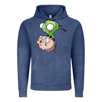 Vintage Denim invader zim Vintage Hoodie - lanVoArt