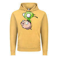 Vintage Mustard invader zim Vintage Hoodie - lanVoArt