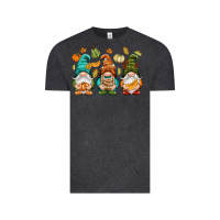 Vintage Black Fall gnomes Vintage Tee - NancyCooperArtShop