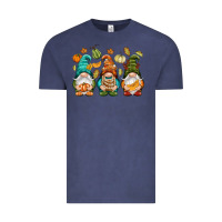 Vintage Denim Fall gnomes Vintage Tee - NancyCooperArtShop