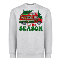 Heather Grey christmas 'tis the season Heavyweight Sweatshirt - BundleAndBundleShop
