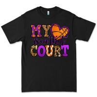 Black my heart is on that court basketball Premium Tee - Jasminsmagicworld