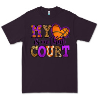 Plum my heart is on that court basketball Premium Tee - Jasminsmagicworld