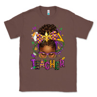 Chestnut mardi gras teacher afro messy bun Classic Tee - texasbilliewilder