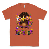 Copper mardi gras teacher afro messy bun Classic Tee - texasbilliewilder