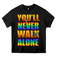 Black Lgbtq You'll Never Walk Alone With Peace Heavy Core Tee - BundleAndBundleShop