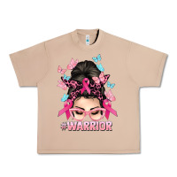 Burro Warrior Cancer messy bun Cancer Awareness Urban Heavy Tee - HowdyJamesFarm