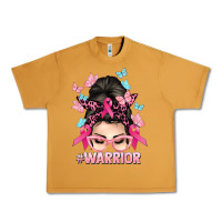 Peanut Butter Warrior Cancer messy bun Cancer Awareness Urban Heavy Tee - HowdyJamesFarm