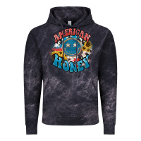 Cloud Black American honey smiley Vintage Hoodie - HowdyJamesFarm