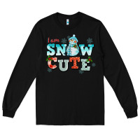 Black i am snow cute Long Sleeve Tee - CowGirlArtShop