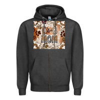 Charcoal Heather Dog Mom Zipper Hoodie - CowhideDigitalArt