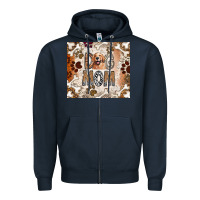 Navy Dog Mom Zipper Hoodie - CowhideDigitalArt