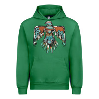 Emerald thunderbird with gemstone Urban Hoodie - BarkalooDesign