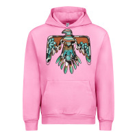 Fuchsia Pink thunderbird with gemstone Urban Hoodie - BarkalooDesign