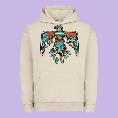 Thunderbird With Gemstone Urban Hoodie Designed By Barkaloodesign