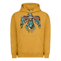 Pigment Peanut Butter thunderbird with gemstone Urban Hoodie - BarkalooDesign