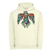 Pigment Pistachio thunderbird with gemstone Urban Hoodie - BarkalooDesign
