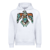White thunderbird with gemstone Urban Hoodie - BarkalooDesign
