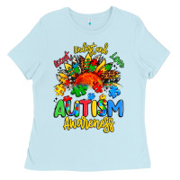 Baby Blue accept understand love autism awareness Ladies Tee - Artiststas