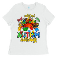 White accept understand love autism awareness Ladies Tee - Artiststas