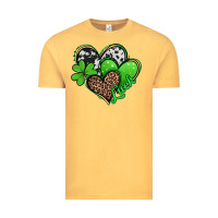 Vintage Mustard St. Patrick's Day hearts Vintage Tee - Jasminsmagicworld