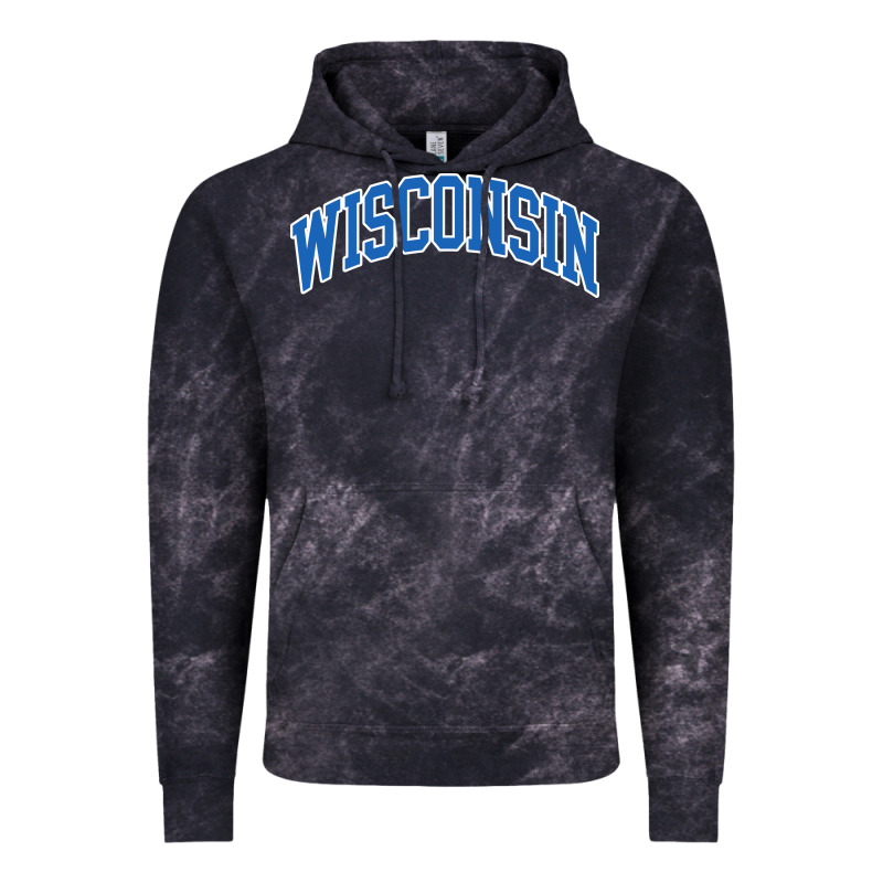 Wisconsin Blue Vintage Hoodie by lanVoArt | Teevron