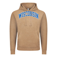 Vintage Coffee wisconsin blue Vintage Hoodie - lanVoArt