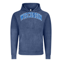 Vintage Denim wisconsin blue Vintage Hoodie - lanVoArt