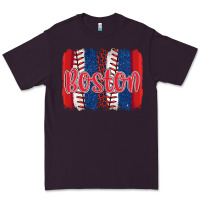 Plum boston baseball team spirit brushstrokes Premium Tee - Artiststas