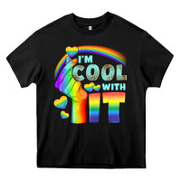Black Lgbtq İ'm Cool With İt Heavy Core Tee - BundleAndBundleShop