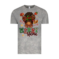 Cloud Rock merry mama afro messy bun Vintage Tee - texasbilliewilder