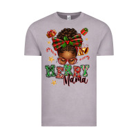 Merry Mama Afro Messy Bun Vintage Tee | Teevron