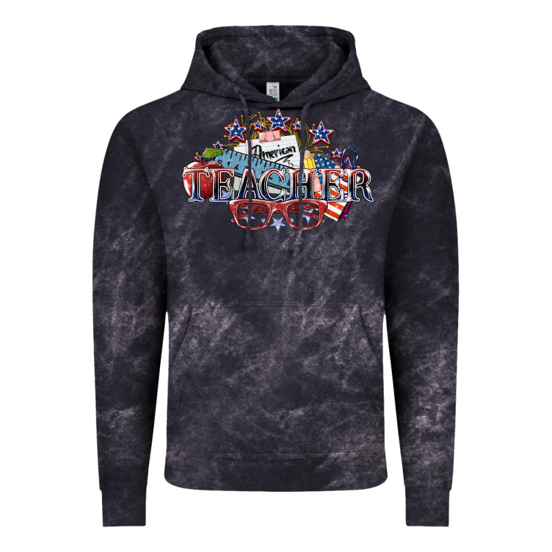 American Teacher 4th Of July Vintage Hoodie by HowdyJamesFarm | Teevron