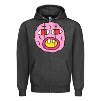 Charcoal Heather cherry tyler! Zipper Hoodie - lanVoArt