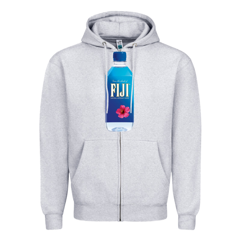 Aesthetic Fiji Water Zipper Hoodie by lanVoArt | Teevron