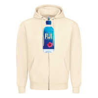 Sandshell aesthetic fiji water Zipper Hoodie - lanVoArt
