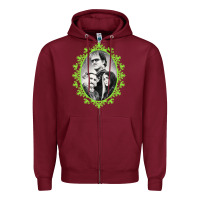 Burgundy the munsters halloween 2022 Zipper Hoodie - lanVoArt