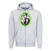 Heather Grey the munsters halloween 2022 Zipper Hoodie - lanVoArt