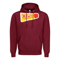 Burgundy carmex obsessed sticker Zipper Hoodie - lanVoArt