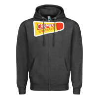 Charcoal Heather carmex obsessed sticker Zipper Hoodie - lanVoArt