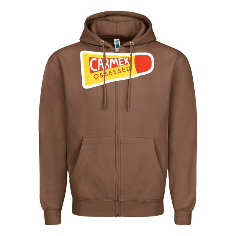 Carmex Obsessed Sticker Zipper Hoodie by lanVoArt | Teevron