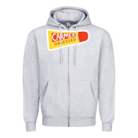 Heather Grey carmex obsessed sticker Zipper Hoodie - lanVoArt