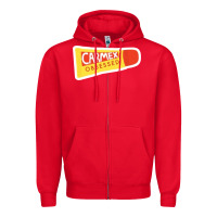 Red carmex obsessed sticker Zipper Hoodie - lanVoArt