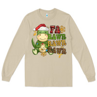 Mushroom watercolor t rex fa rawr rawr rawr christmas Long Sleeve Tee - CowGirlArtShop
