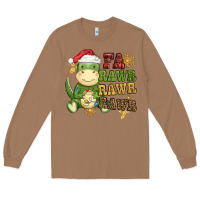 Toasted Coconut watercolor t rex fa rawr rawr rawr christmas Long Sleeve Tee - CowGirlArtShop