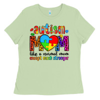 Matcha autism mom like a normal mom except much stronger Ladies Tee - Artiststas