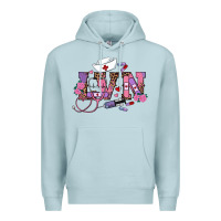 Blue Mist valentines day lvn Premium Hoodie - RanaPortraitStore