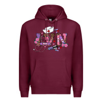 Burgundy valentines day lvn Premium Hoodie - RanaPortraitStore