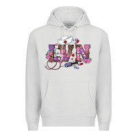Dove Grey valentines day lvn Premium Hoodie - RanaPortraitStore