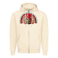 Sandshell Christmas Gnome Zipper Hoodie - CowhideDigitalArt